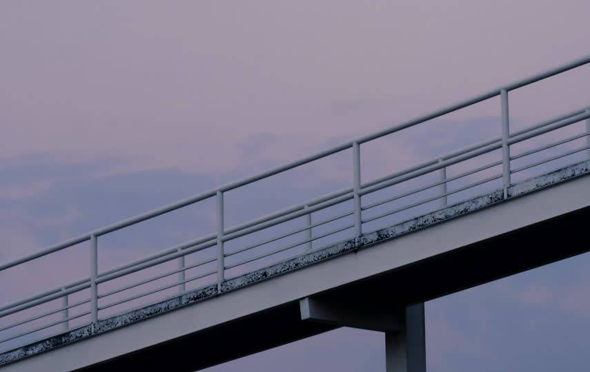 天桥人物行走延迟拍摄视频素材