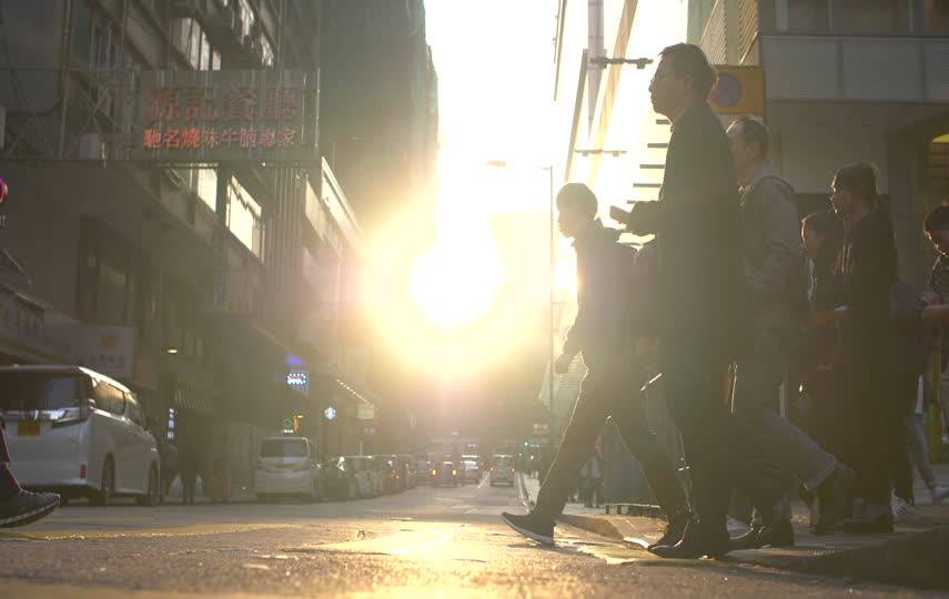 街道上行人 人物特写镜头视频素材