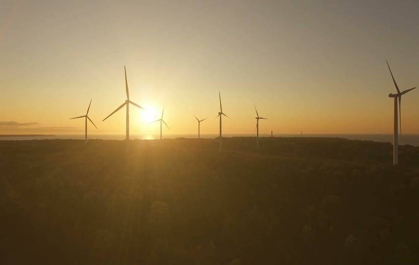 风电风车唯美实拍视频素材