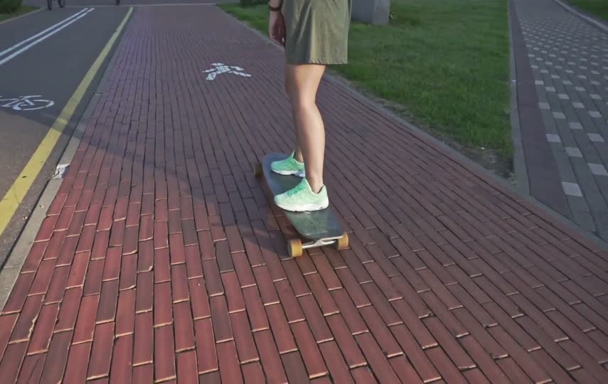 滑板运动励志视频素材