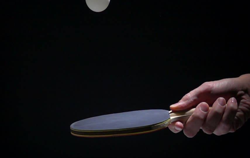 乒乓球训练励志视频素材